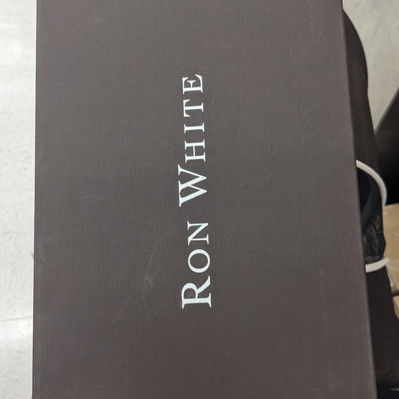 Ron White Leather Navy Sandals luxury Brand. Nwt